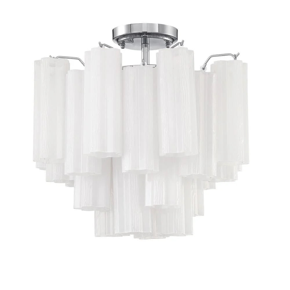 Addis Murano Glass Semi-Flush Ceiling Mount 17''W