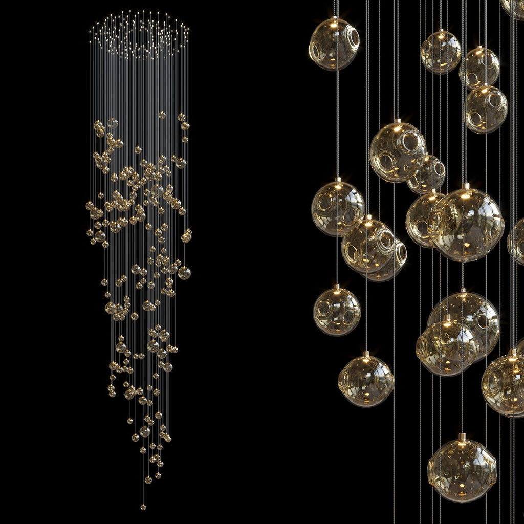 Glass Bubble Cloud Chandelier