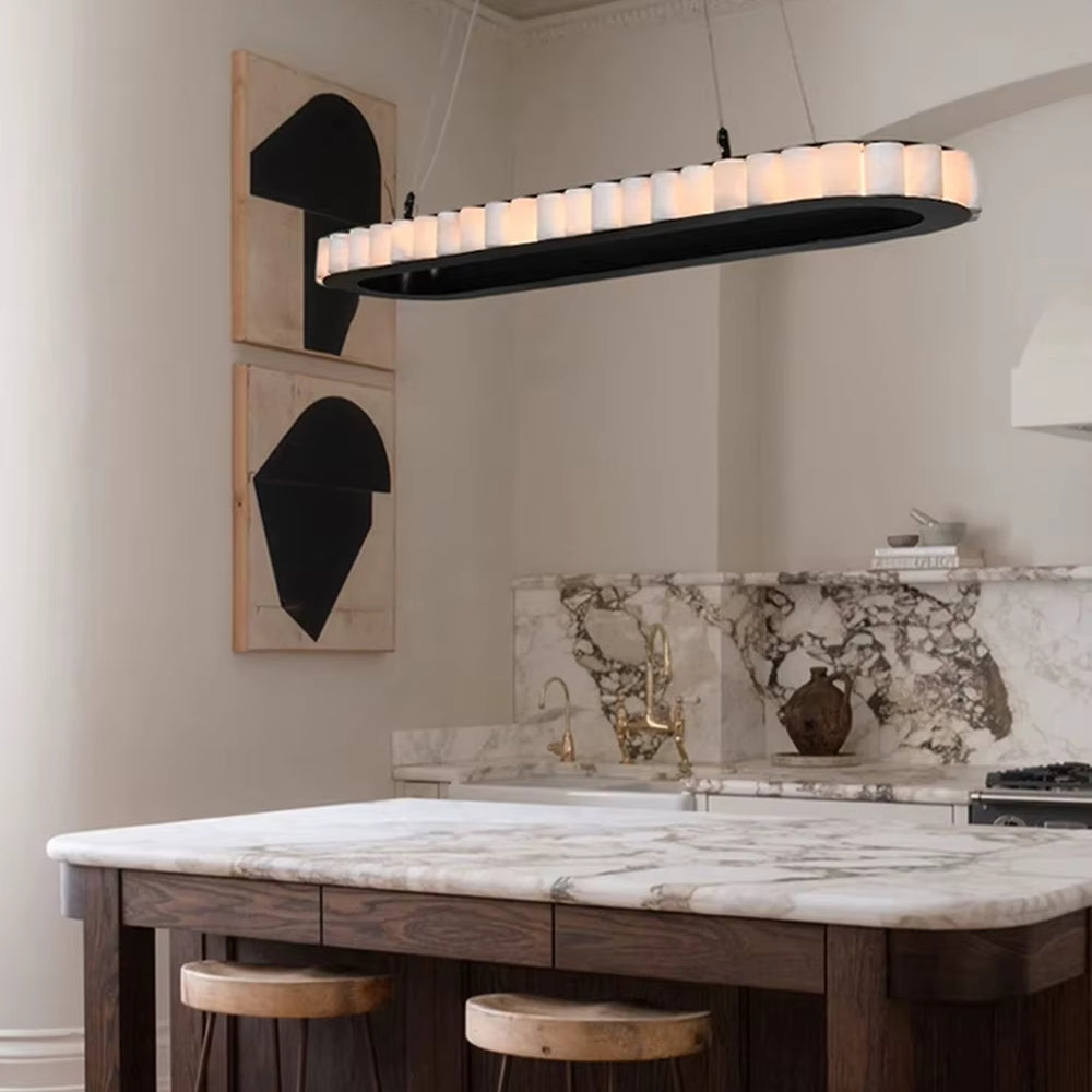 Hampton Alabaster Dining Room Chandelier additional product view