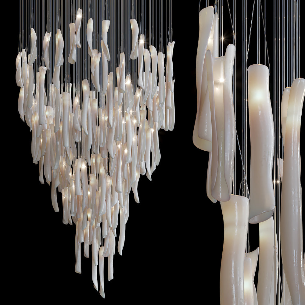 Crystal Spire Bar Chandelier