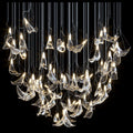 Clear Manta Cascade Chandelier