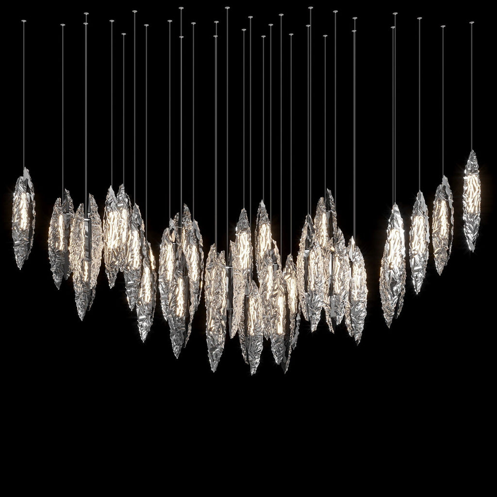 Silver Ice Shard Chandelier
