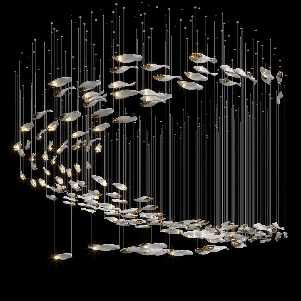 Smoke Glass Current Chandelier