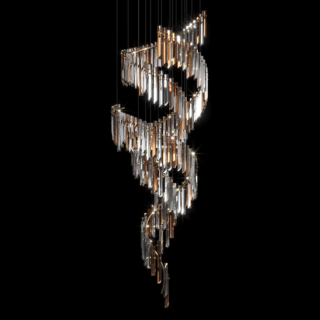 Crystal Prism Waterfall Chandelier
