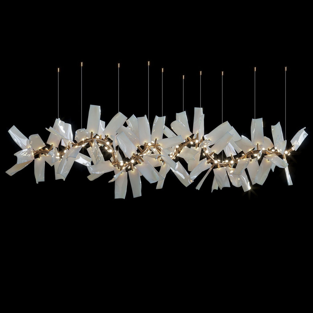 White Porcelain Shard Chandelier