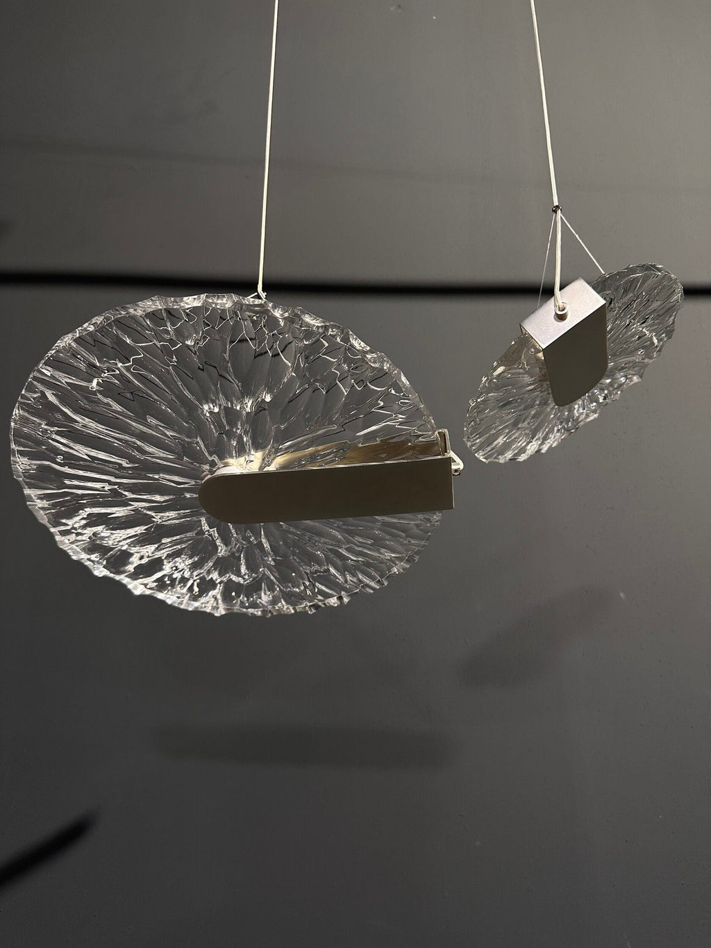 Silver Disc Cluster Chandelier