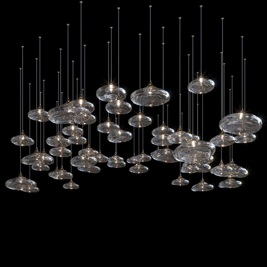 Smoke Saucer Drift Chandelier