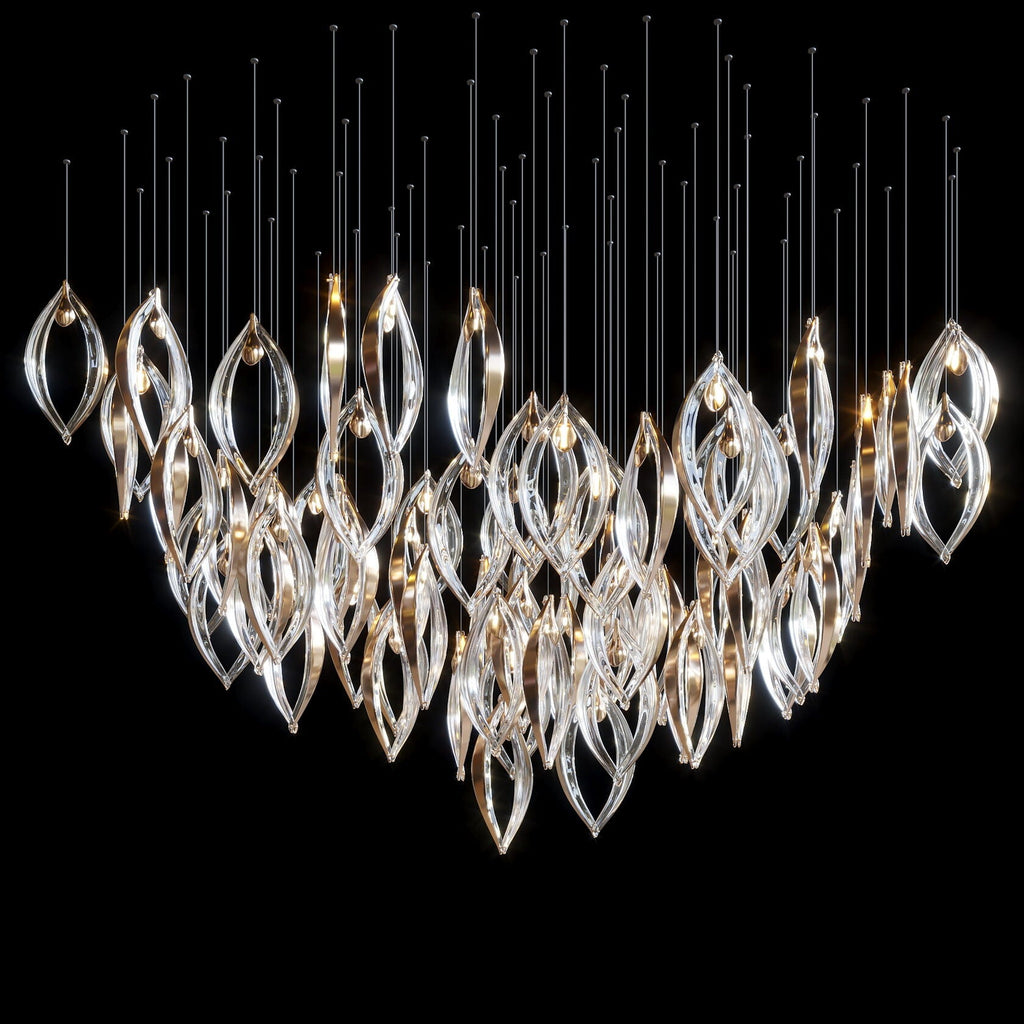 Crystal Petal Pod Chandelier