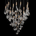 Crystal Scroll Cascade Chandelier