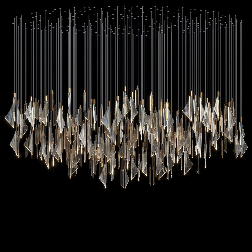 Crystal Sail Cascade Chandelier