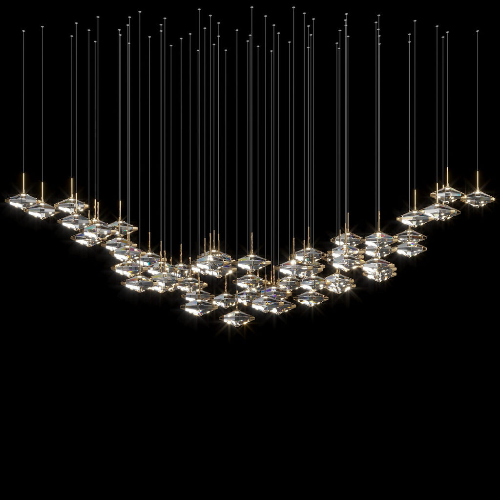 Amber Prism Constellation Chandelier