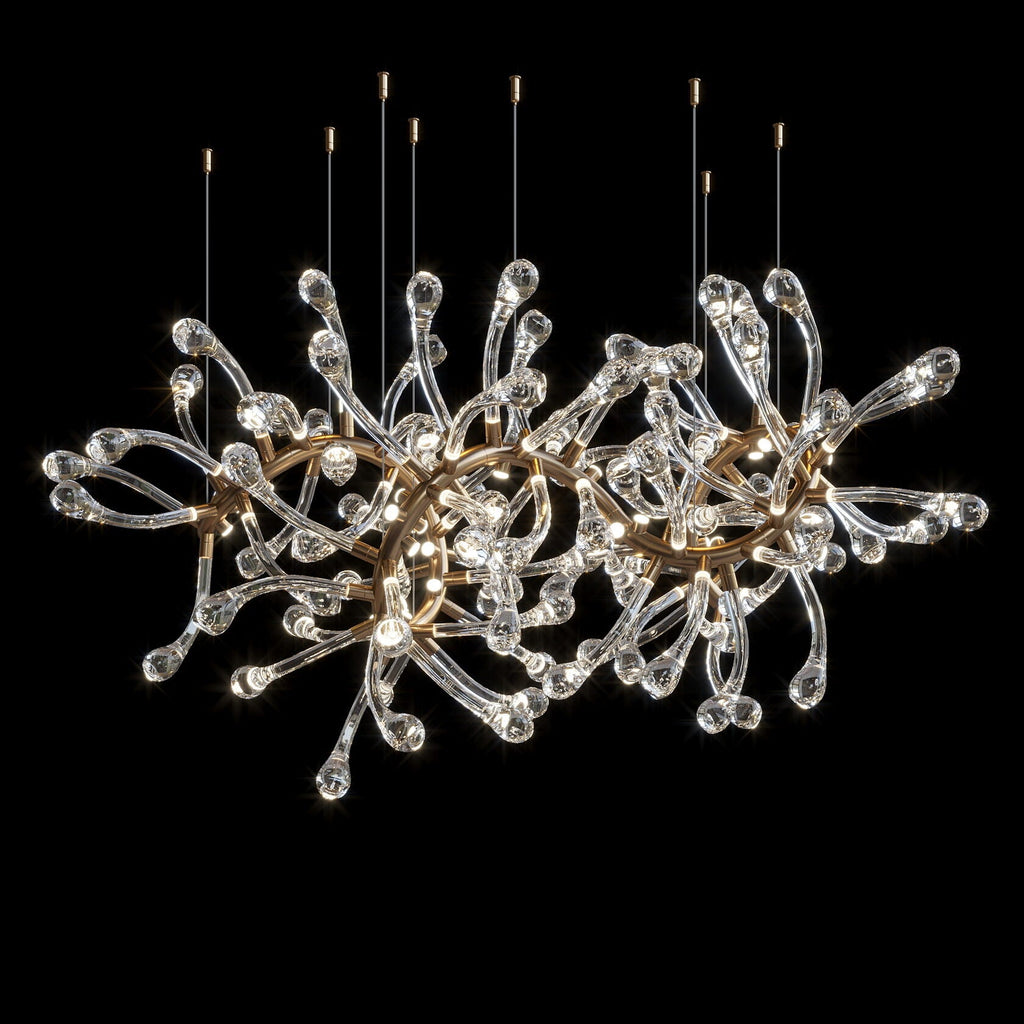 Crystal Tendril Vine Chandelier