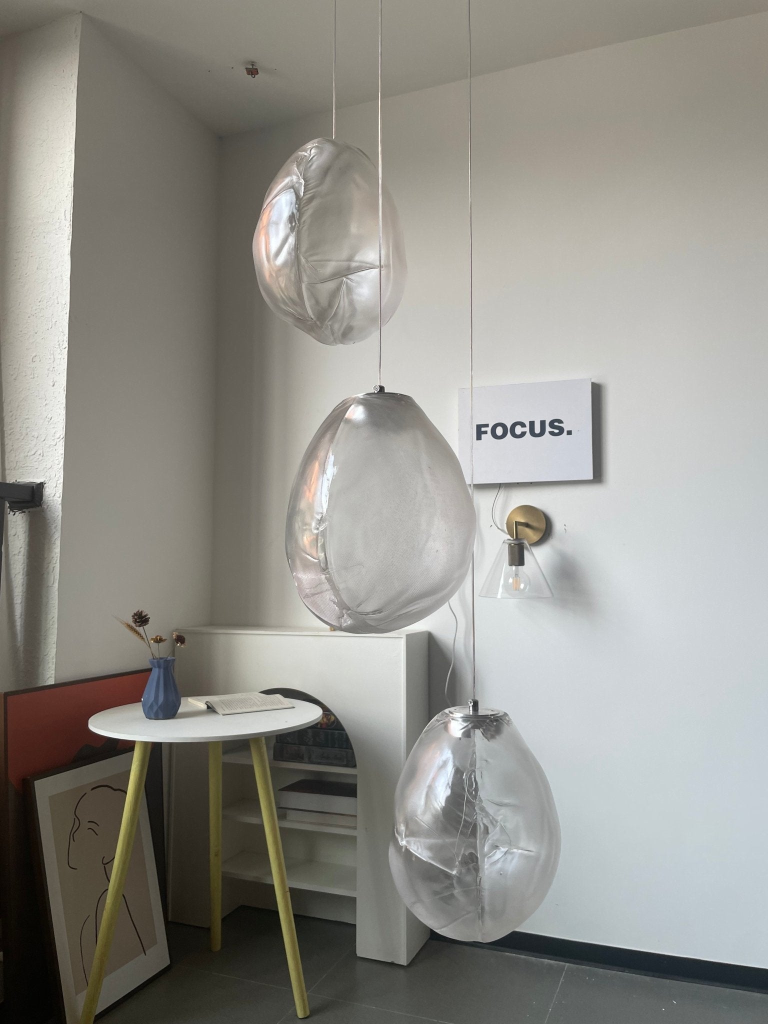 Liquid Glass Stone Pendant Light