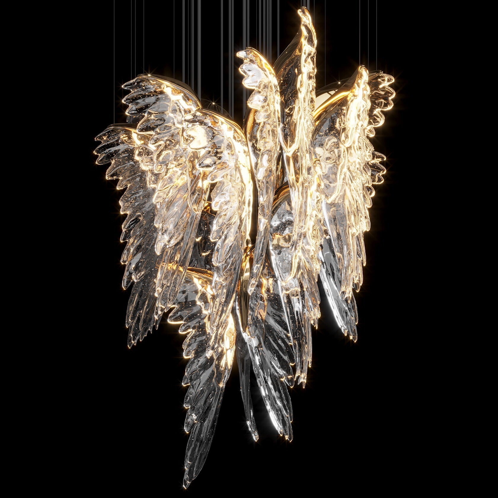 Crystal Angel Wing Chandelier