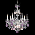 Maria Classic Green Purple Luxury Rock Crystal Chandelier by Bling Lighting Studio