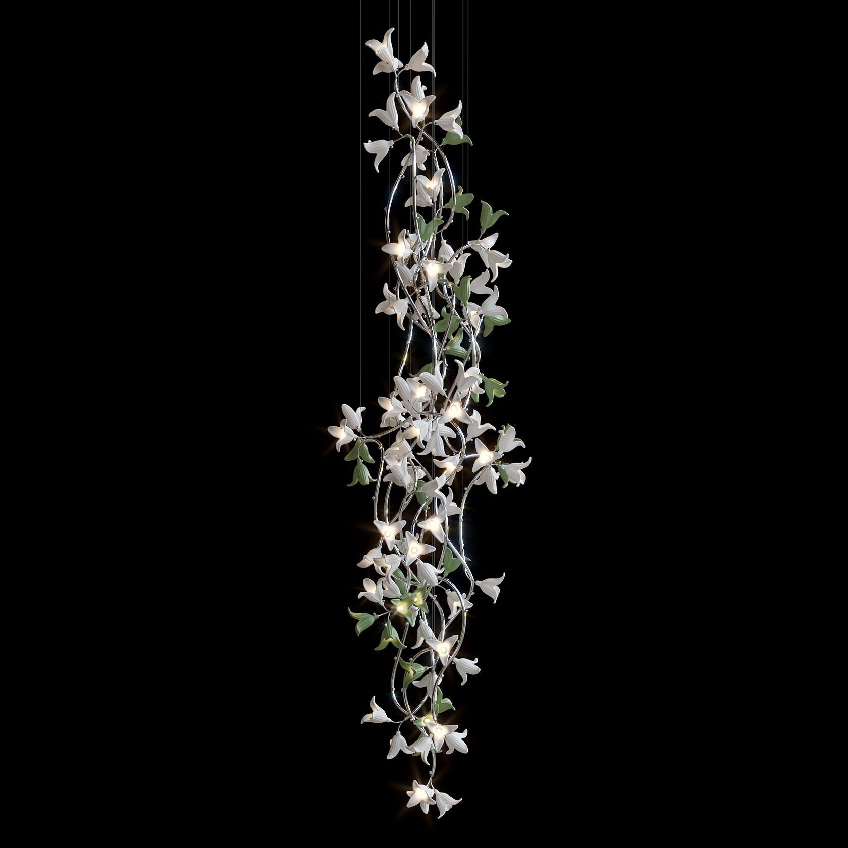 Violet Bell Vine Chandelier