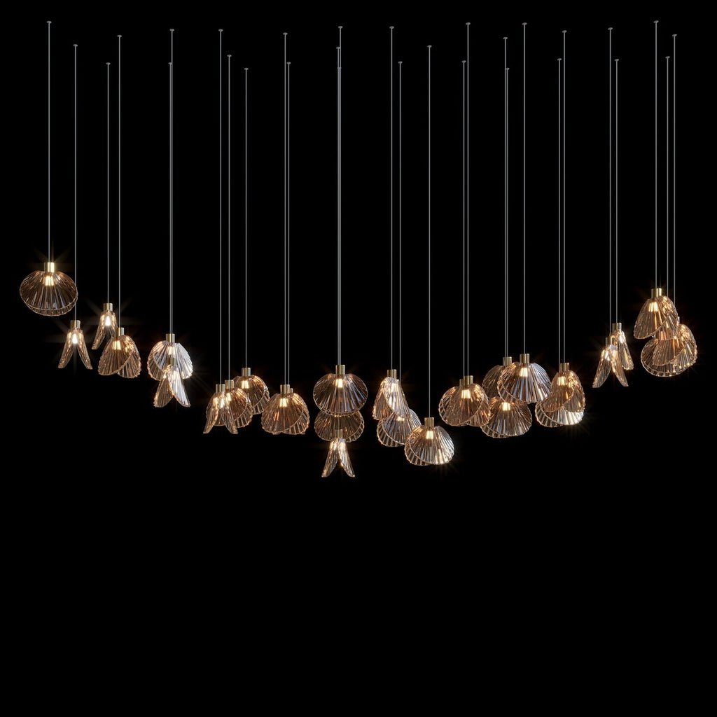 Crystal Shell Cluster Chandelier