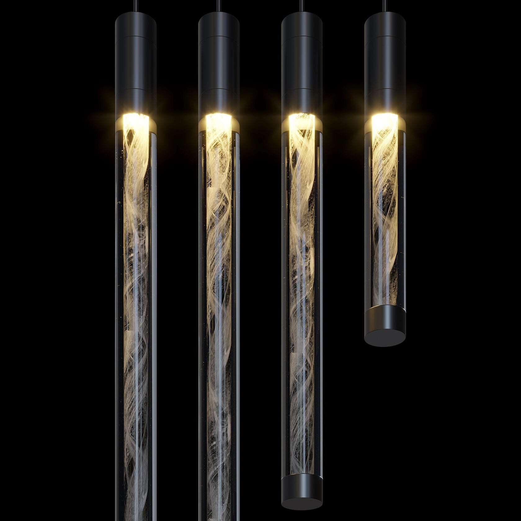 Crystal Beam Grid Chandelier
