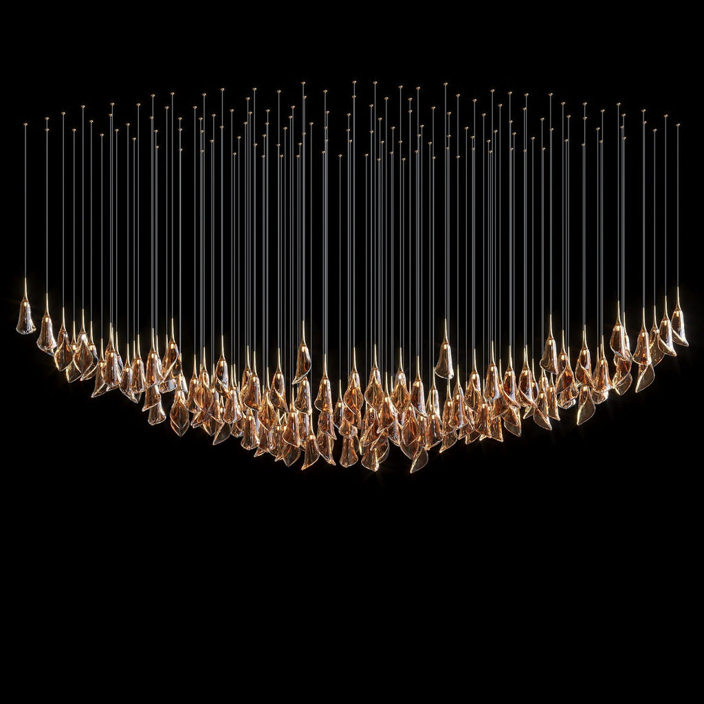 Crystal Petal Drop Chandelier
