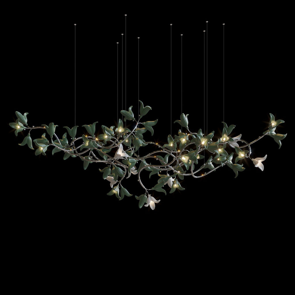 Violet Bell Vine Chandelier