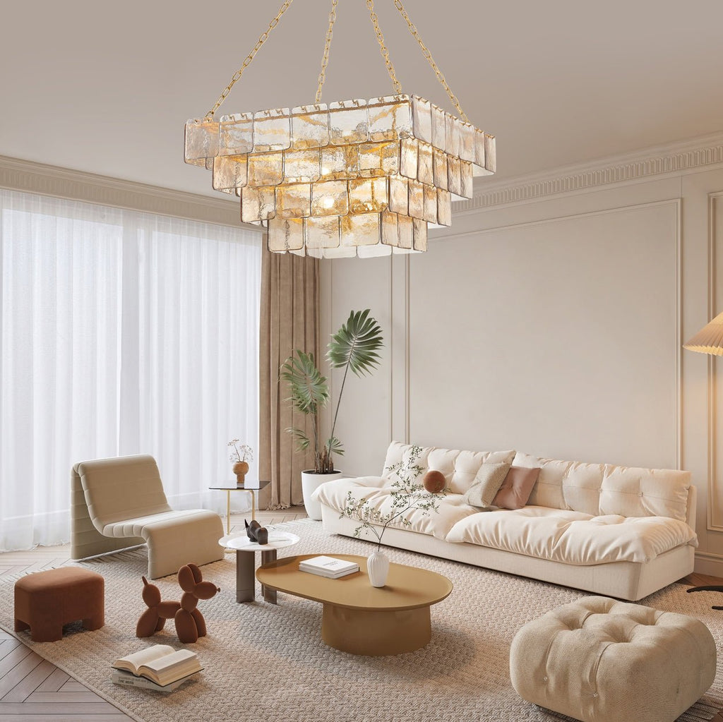 Sophisticated Tiered Chain Suspended Chandelier product image