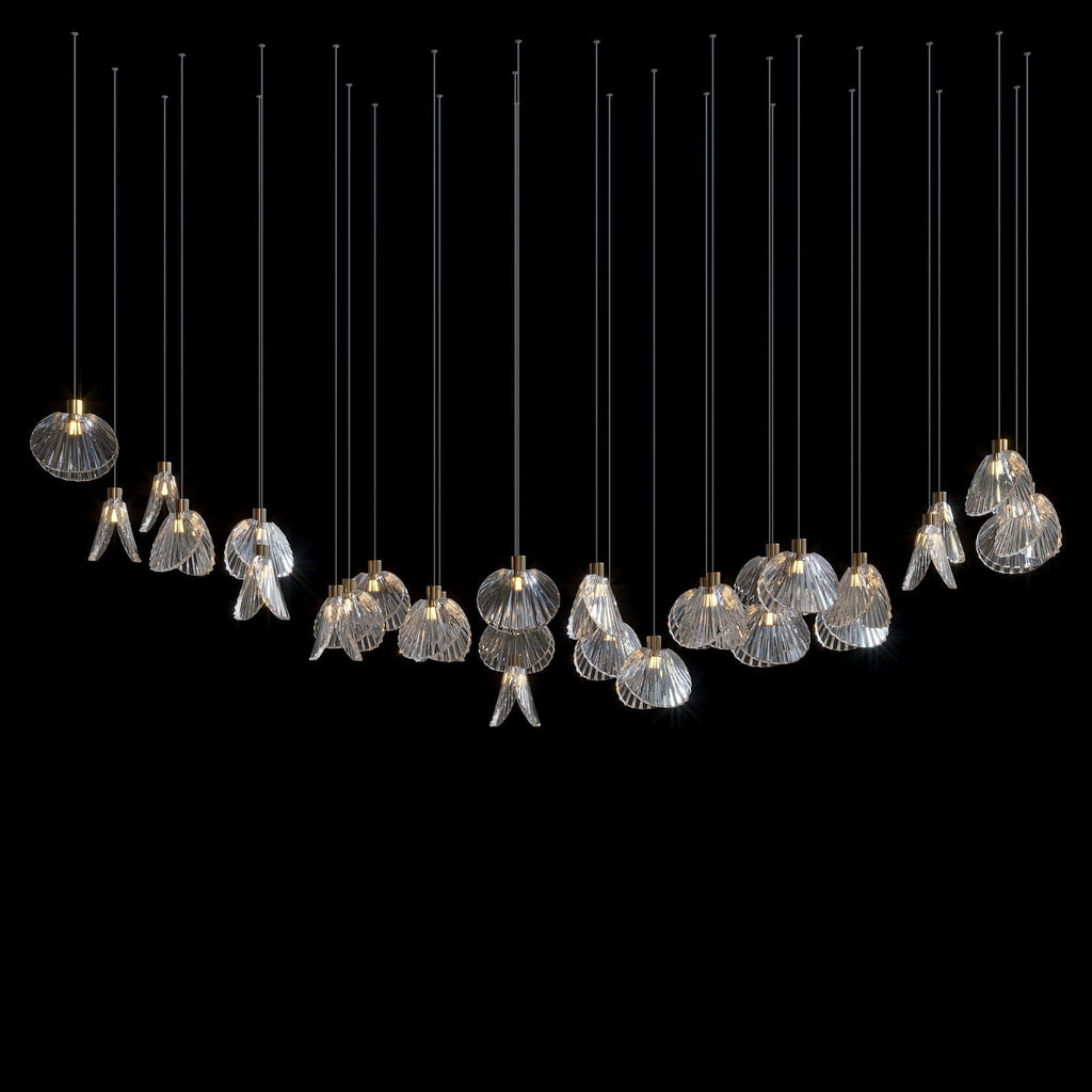 Crystal Shell Cluster Chandelier