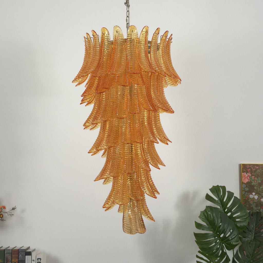 Luxury Amber Leaf Cascade Chandelier product image