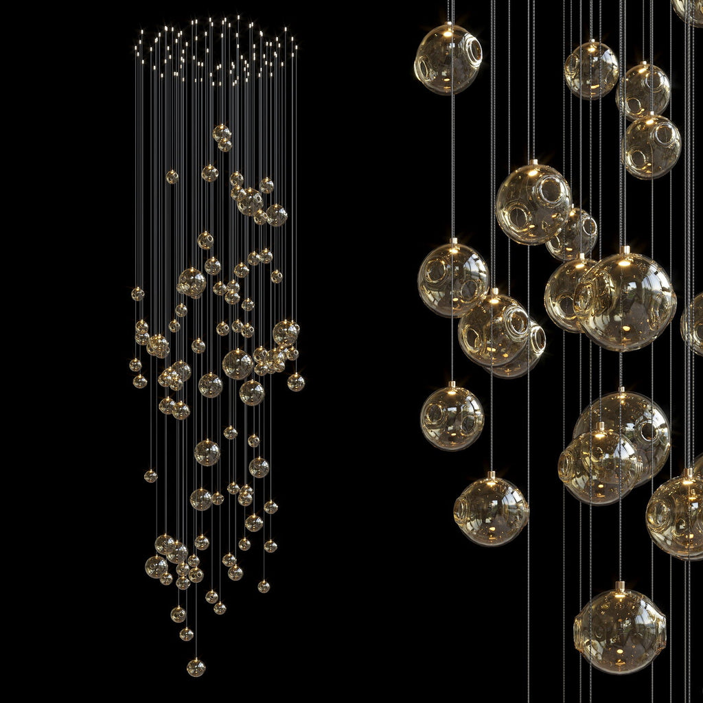 Glass Bubble Cloud Chandelier