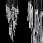 Linear Tube Cluster Chandelier