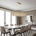 Albero Crystal Dining Chandelier by Bling Lighting Studio