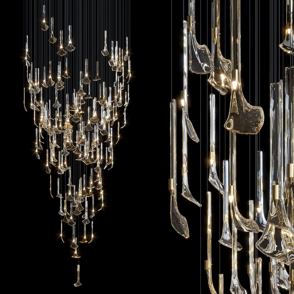 Crystal Calla Reed Chandelier