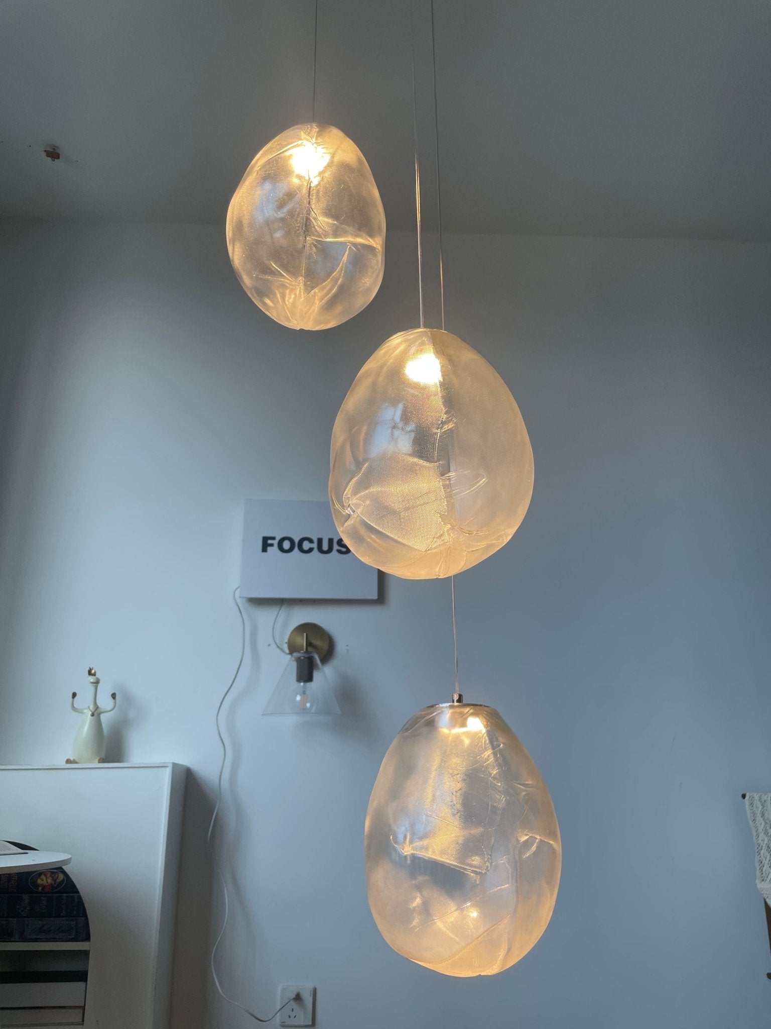 Liquid Glass Stone Pendant Light