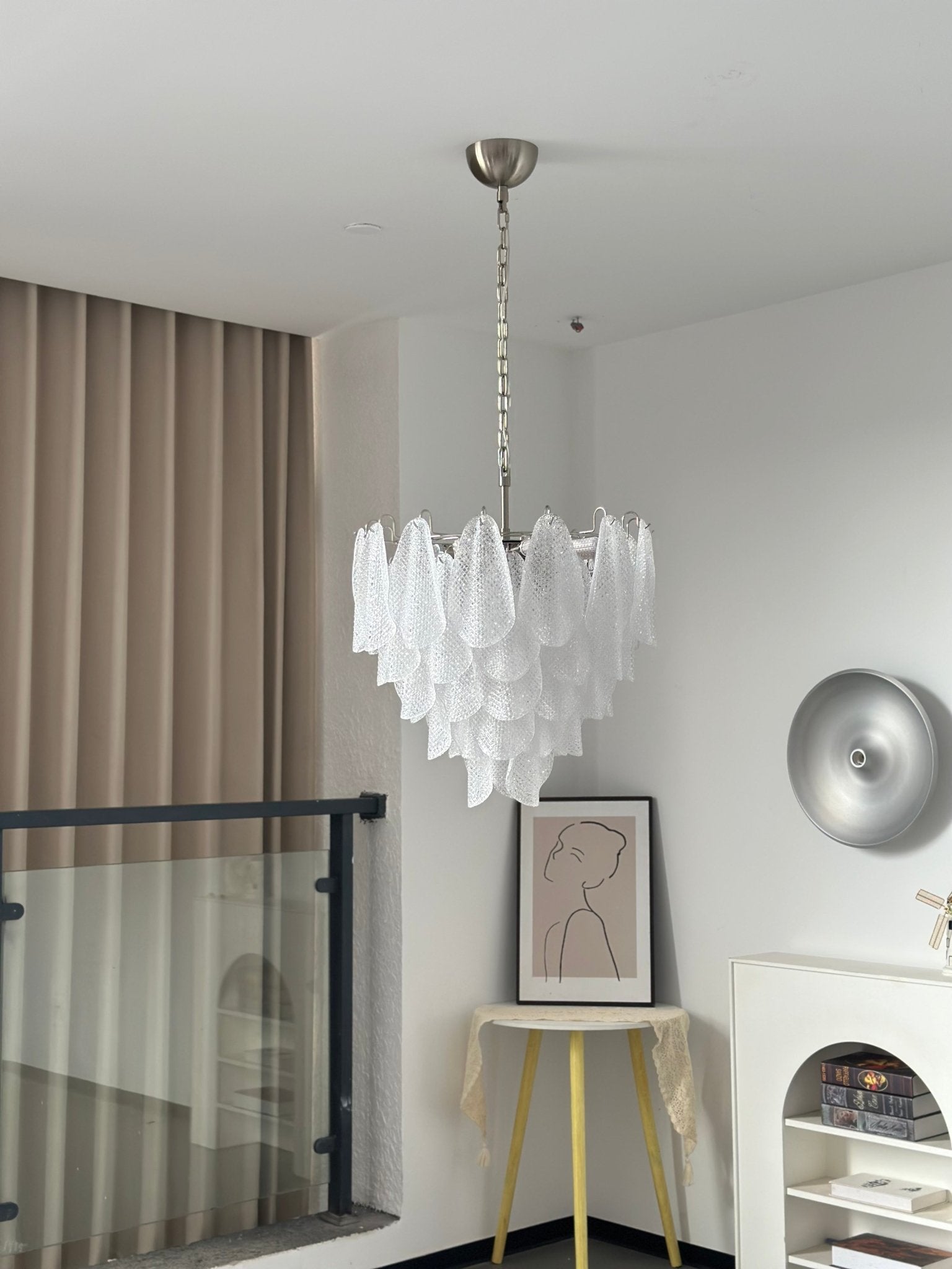 Glass Teardrop Chandelier Murano lighting by Bling Lighting Studio