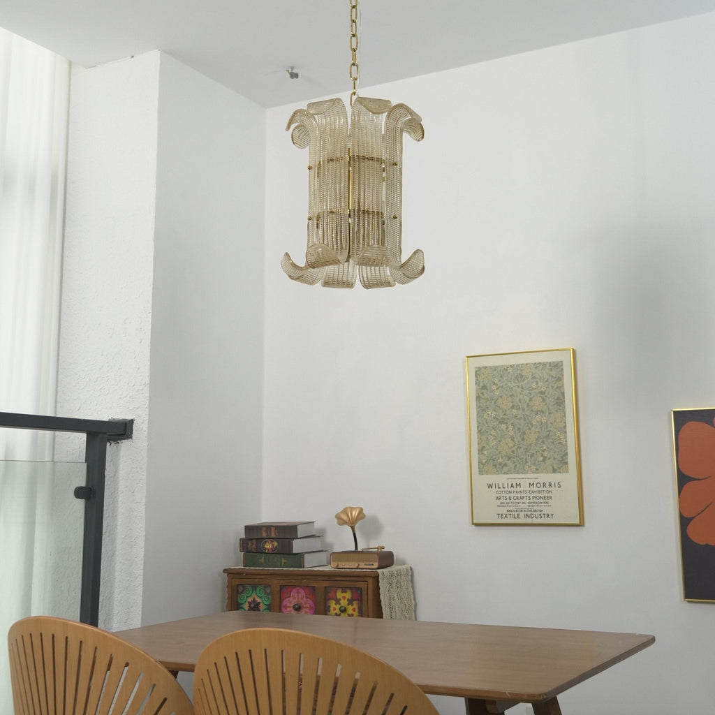 Brasher Small Chandelier Glass lighting by Bling Lighting Studio