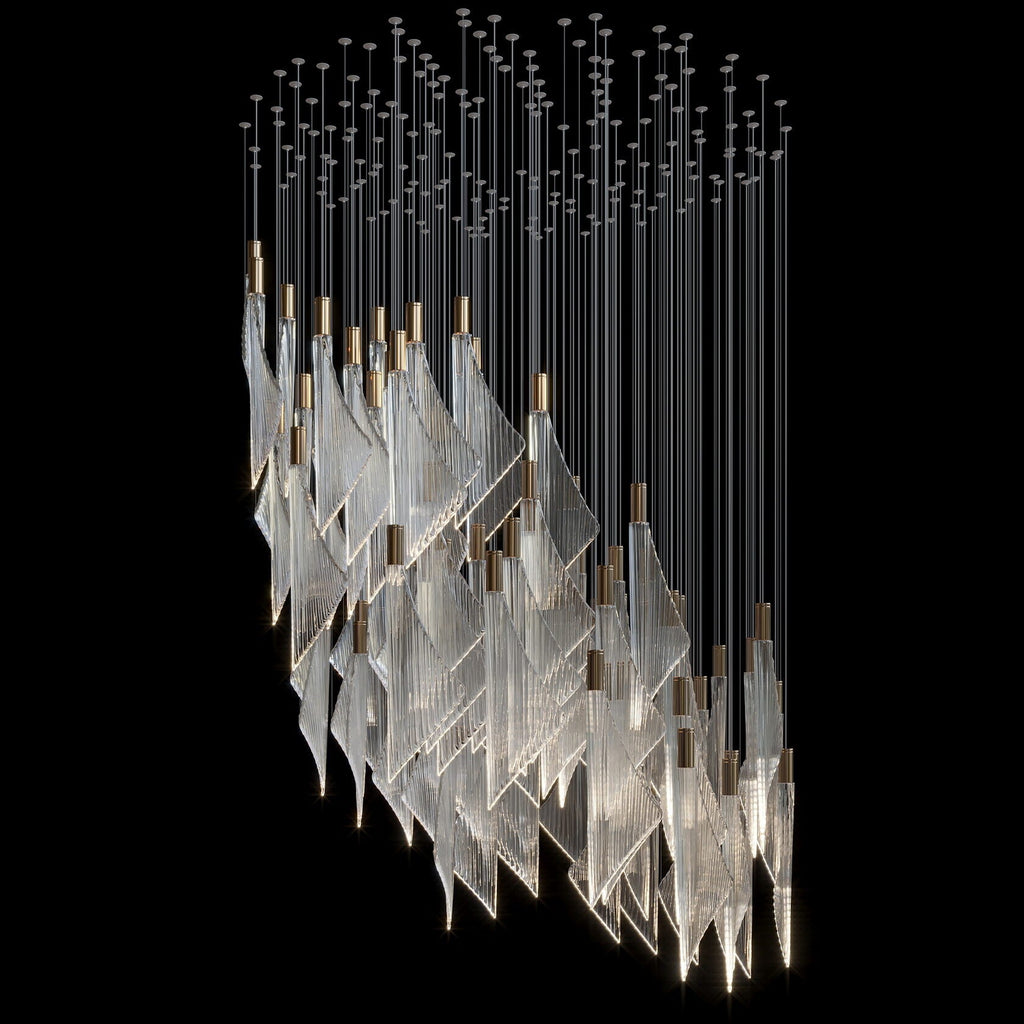 Crystal Sail Cascade Chandelier