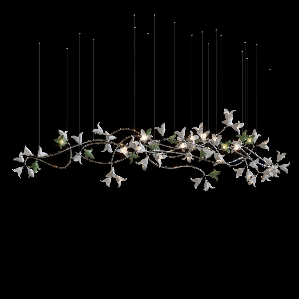 Violet Bell Vine Chandelier