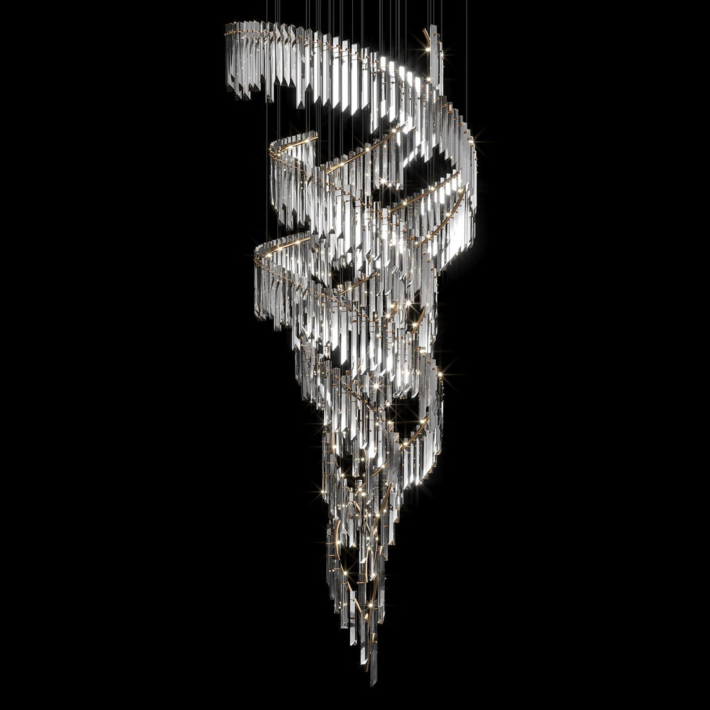 Crystal Prism Waterfall Chandelier