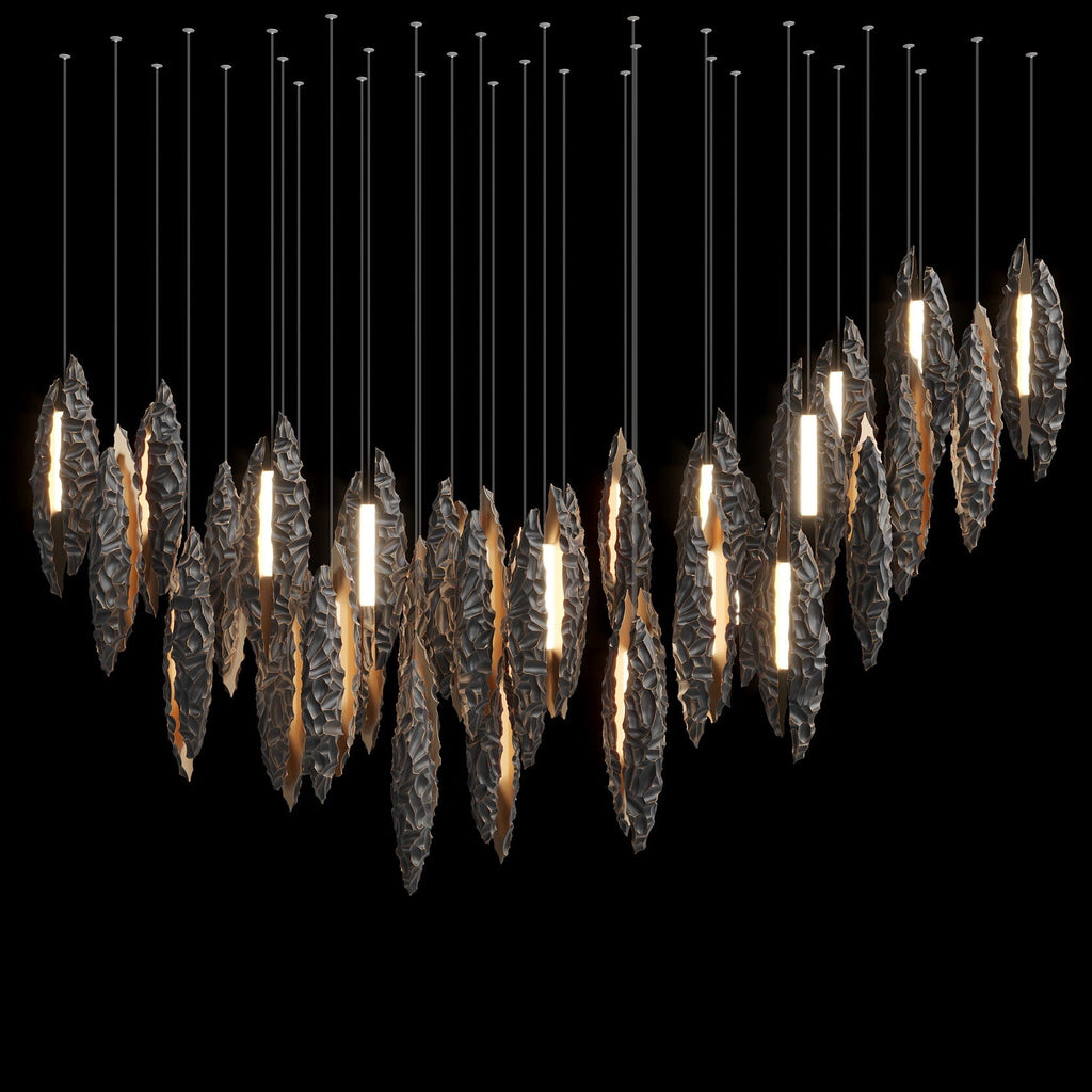 Silver Ice Shard Chandelier