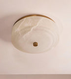 Odessa Alabaster Flush Light by Bling Lighting Studio
