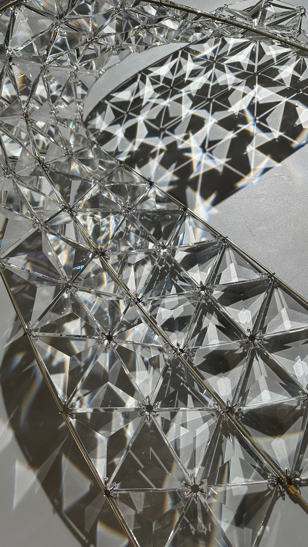 White Bell Cluster Chandelier