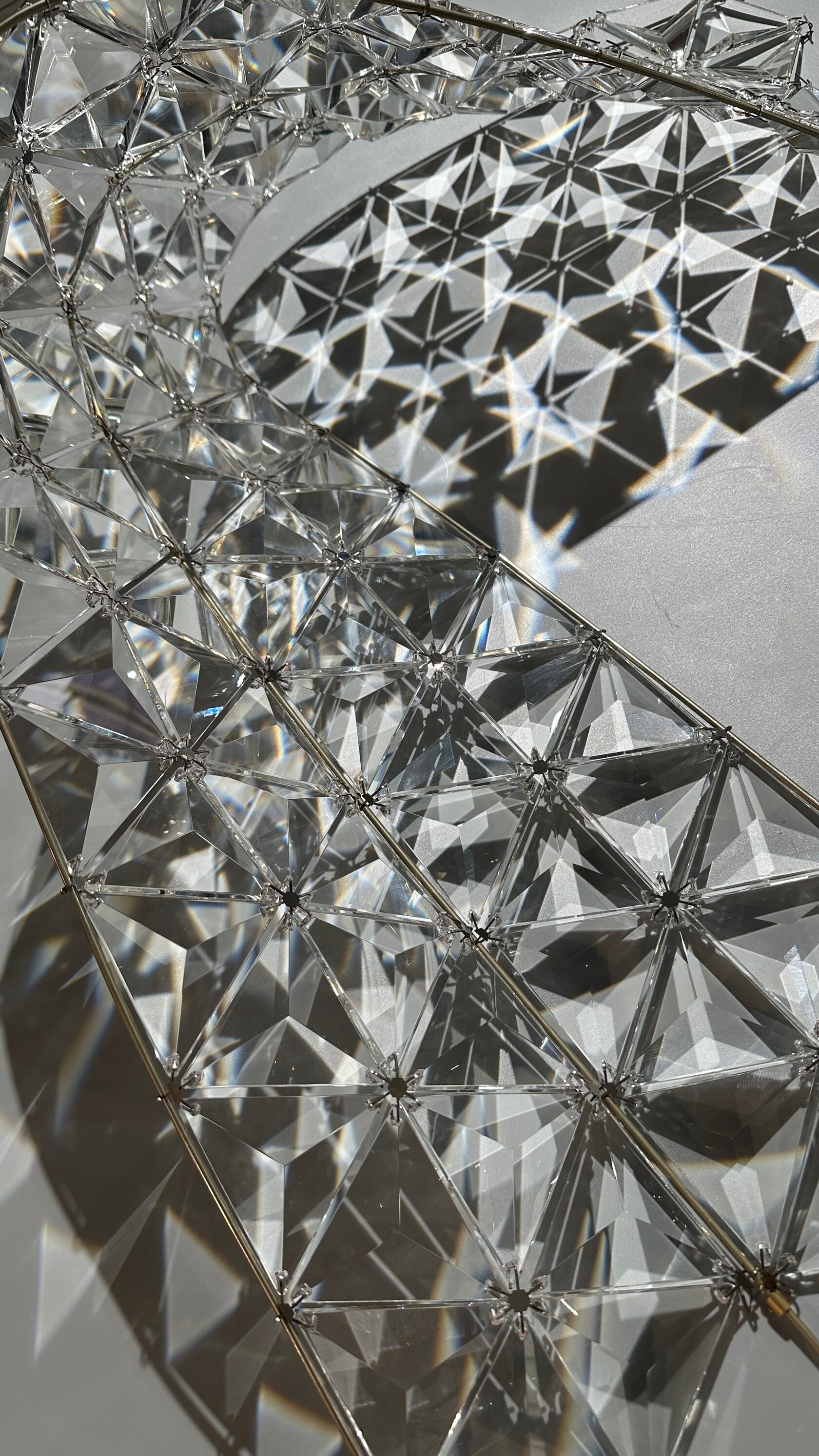 White Bell Cluster Chandelier