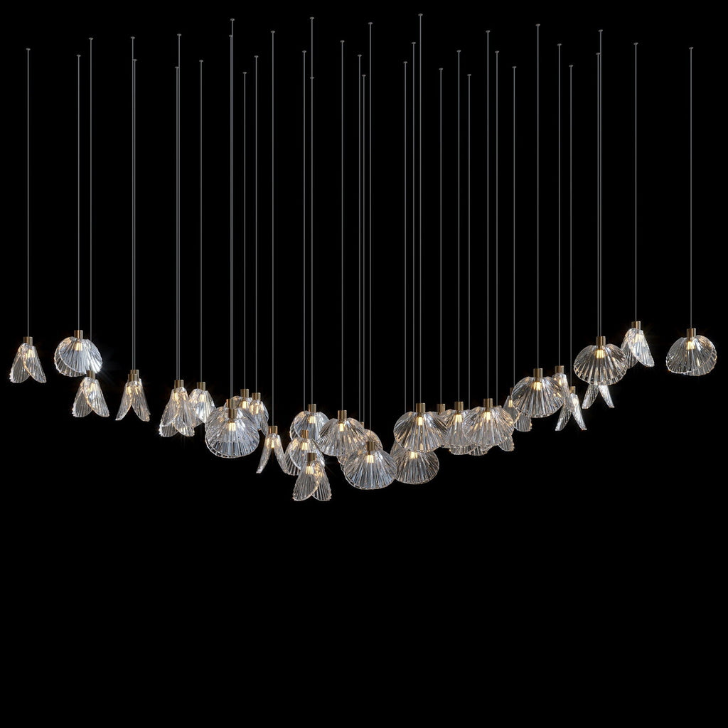Crystal Shell Cluster Chandelier