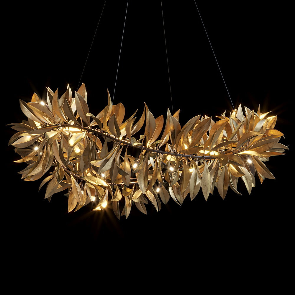 Gold Olive Vine Chandelier