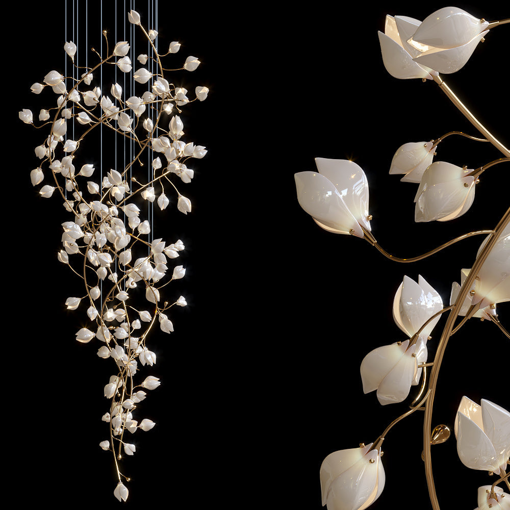 Linear Spark Vine Chandelier