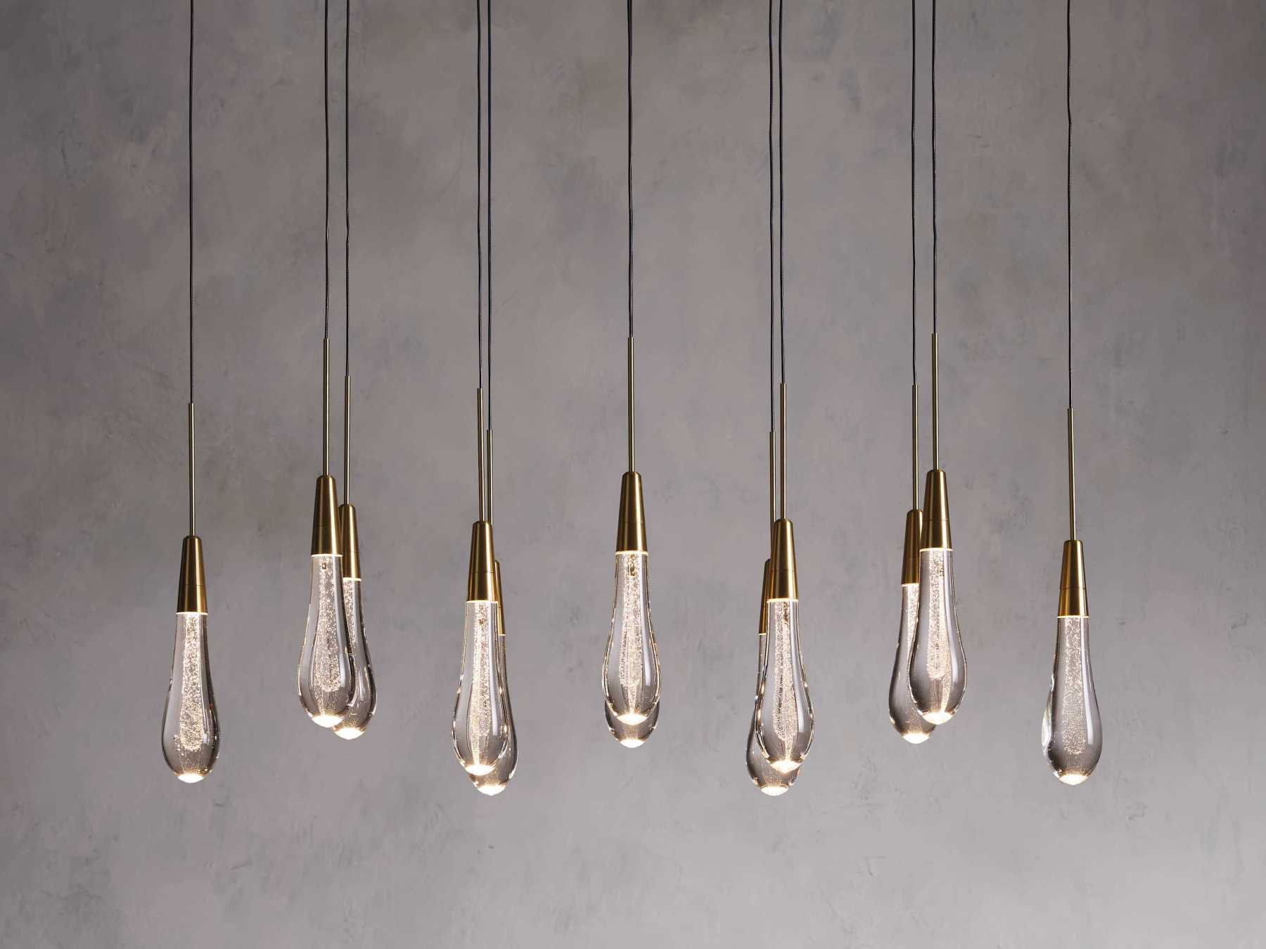 Soltairer Linear Chandelier 37'' 70''w by Bling Lighting Studio