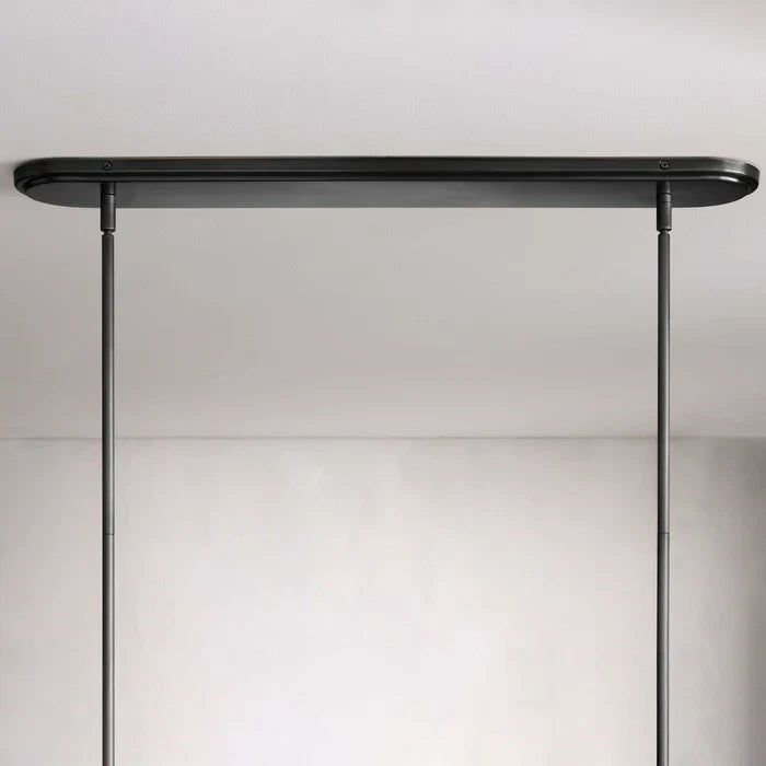 Rhodes Linear Chandelier material and finish detail