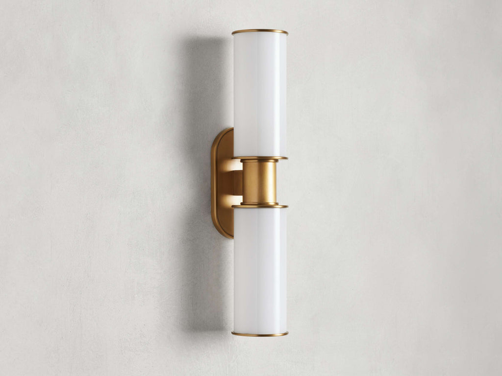 Harlin 2-Light Wall Sconce in Milk