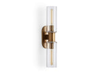 Harlin 2-Light Wall Sconce in Clear