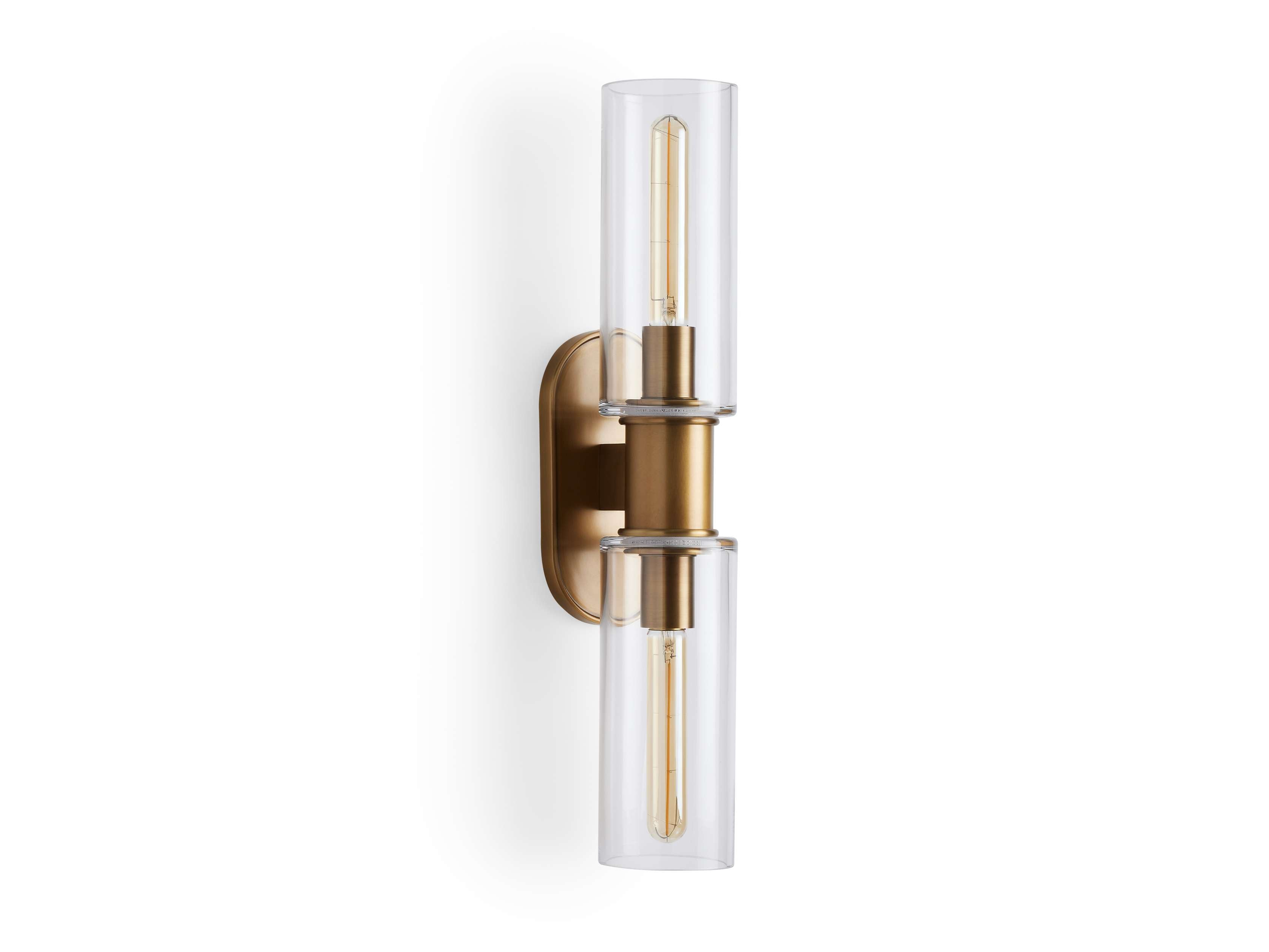 Harlin 2-Light Wall Sconce in Clear