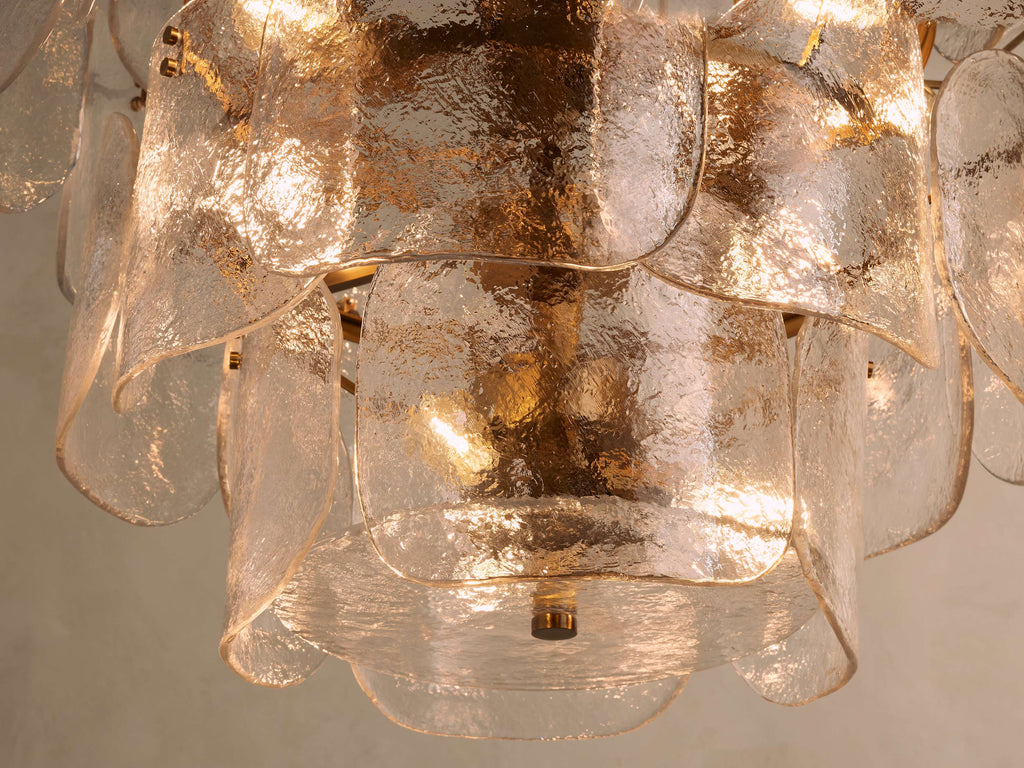 Blaire Round Glass Chandelier 32''D